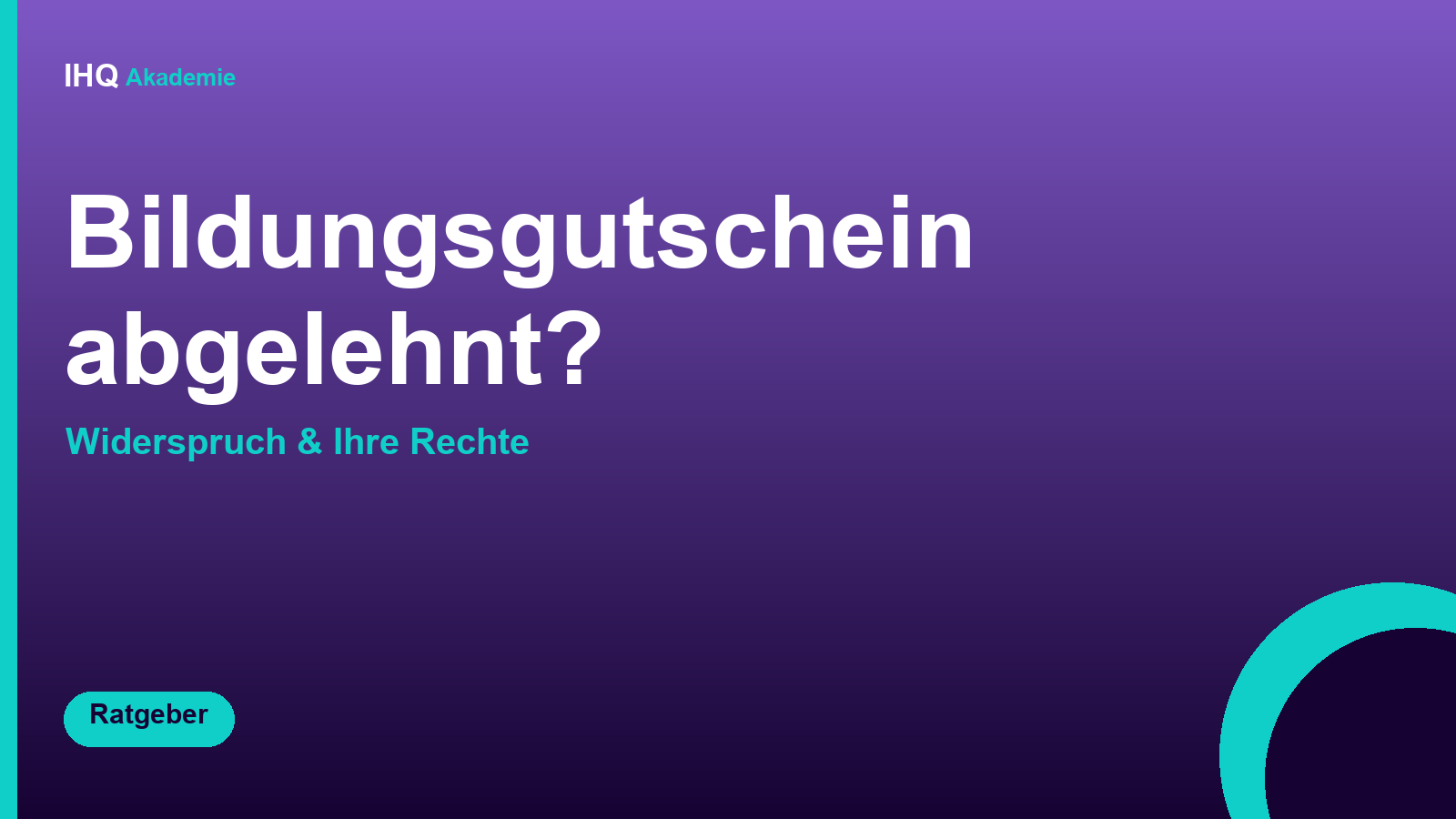 Bildungsgutschein abgelehnt – was tun?